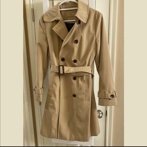 Calvin Klein Tan Water-Resistant Trench Coat